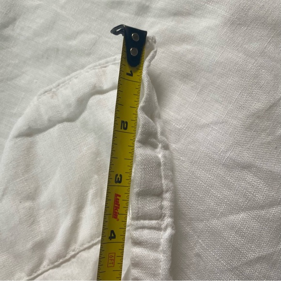 100% Linen Curtain Panels White - Picture 4 of 7